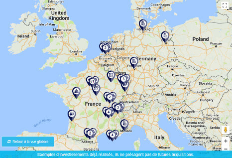 Carte interactive Edissimmo