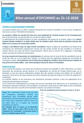 OPCImmo bilan 2020, perspectives 2021